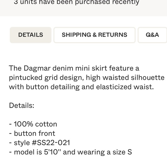 SEA New York Dagmar Skirt XXS - Picture 5 of 10